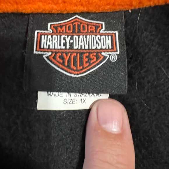 Harley-Davidson Black and Orange Jacket - Picture 2 of 5